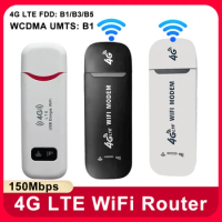 4G Wireless LTE WiFi Router 4G SIM Card Portable 150Mbps USB Modem Pocket Hotspot Dongle Mobile Broadband for Home Office WiFi