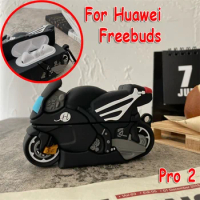 Fashion Cool Motorcycle Cover for Huawei Freebuds Pro 2 Case Earphone Case Freebuds 4i Freebuds 5i Buds 3 Funda Protective Cover