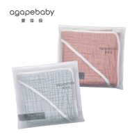 【agapebaby 愛佳倍】九層純棉紗連帽浴包巾(80x80cm)
