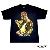 BTHD HULK HOGAN เสื้อยืดคอฟิต โอเวอร์ไซส์ ผ้า comb20 ผู้ชายผู้หญิง ผ้านิ่มใส่สบาย สินค้าขายดี วินเทจ