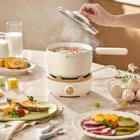 全城热卖 - 小熊分體式電煮鍋 宿舍家用多功能煮麵鍋 學生迷你電熱鍋 快煮小火鍋 不沾煎炒蒸煮一體鍋