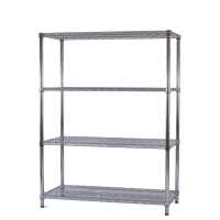【空間魔坊】荷重耐重型四層鐵力士架 90x60x210cm 9060(波浪架 鐵力士架 鐵架 收納 層架 置物架)