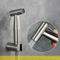 Stainless Steel Handheld Hygienic Shower Portable Bidet Sprayer Gun Toilet Seat Bidet Home Hand Held Spray Toilet Bidet Tap