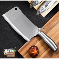 SUS304 Stainless Steel cleaver Knife/Stainless Steel Meat Knife/Pisau ikan/daging