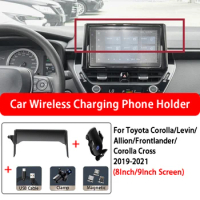 Car Wireless Charger Phone Holder For Toyota Corolla Levin Allion Frontlander Corolla Cross Car Styling 8 Inch 9 Inch Screen