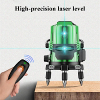 Green Laser Pointer Laser Guide Leveling Unit Super Powerful Laser Level Indoors And Outdoors Self Leveling 3d Laser Receiver