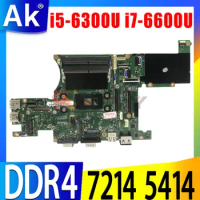 For dell Latitude Rugged 7214 5414 Laptop Notebook Motherboard CN-043RD6 CN-0FY1VN Mainboard with i5-6300U i7-6600U cpu