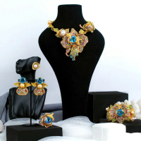 The Enchanted Blossom of Azure Majesty Collection-Taevika Jewelry