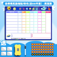 自律掛板 獎勵板 紀錄表 兒童成長自律表磁性牆貼小學生時間管理寶寶獎勵貼紙積分卡孩子暑假好習慣養成表揚板榜幼稚園學習打卡計劃表『FY02274』