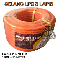 ORIGINAL SELANG ELPIJI ORANGE SELANG GAS LPG TEBAL 3LAPIS MURAH BAGUS
