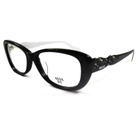 【ANNA SUI 安娜蘇】印象圖騰造型光學眼鏡(AS635-001-黑)
