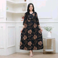 GAMIS MAURA DASTER PANJANG LENGAN 7/8 rayon busui batik Muslim