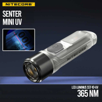 NITECORE Senter Mini UV LED IP66 130mAh 365nm 70 Lumens 1000mW - TIKI UV Baterai Lampu