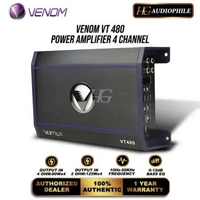 Venom Vertigo VT 480 Power Amplifier 4 Channel Audio Mobil Official Warranty