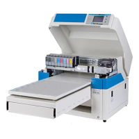 Large Format 8 Color DTG Printer Desktop Flatbed T-shirt Textile Garment Printing Machine with White Ink