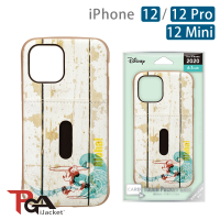 【iJacket】iPhone 12/12 Pro/12 Mini 迪士尼 軍規口袋插卡 雙料殼(衝浪米奇)