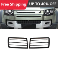 Car Headlight Lampshade Headlamp For Land Rover Defender 110 2020 2021 2022 Lens Cover Protection Net Grill Guard Modification