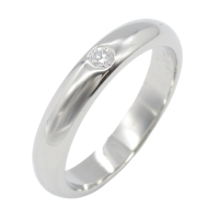 【二手名牌BRAND OFF】Cartier 卡地亞 Pt950鉑金 1895 Wedding 戒指 1P鑽石 51