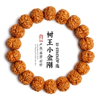 爆肉樹王小金剛菩提子手串佛珠盤文玩核桃男士單圈手鏈念珠手把件