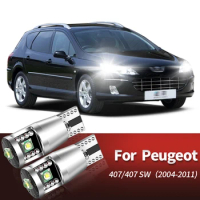 2x LED Parking Light Accessories Clearance Lamp For Peugeot 407 2004-2011 2005 2006 2007 2008 2009 2010