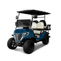 CE DOT Off Road 2/4/6 Seater Solar Panels Golf Cart Chinese Battery Powered Mini Golf Buggy Club Custom Electric Golf Car