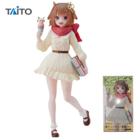 In Stock Original TAITO Virtual Youtuber Kano Ice Cream Figure 18Cm Pvc Anime Figurine Model Collection Toys for Girl Gift
