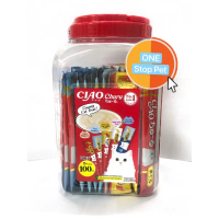 Ciao Chu Ru - Ciao Stick 14g x 100 pcs (Varieti Tuna) TSC-100L - Ciao Chu Ru 100Selamat datang ke ke