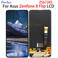 6.67''Original For Asus Zenfone 8 Flip LCD ZS672KS Display Touch Panel Screen Digitizer Assembly Pantalla For Zenfone 8 Flip LCD