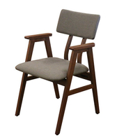 【尚品家具】※自運價※ Q-799-32 亞麻布橡膠木餐椅