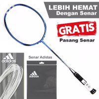 Adidas Badminton Paket Raket Badminton Adidas Wucht P09.2 Pulse Blue dan Senar Adidas wucht p67.1