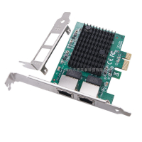 【全館免運】臺式機PCI-E X1轉2.5G雙口網卡2500M千兆2電口RTL8125晶片RJ45口