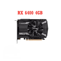 ASRock AMD Radeon RX 6400 Challenger ITX 4GB RX6400 4G 16000MHz GDDR6 64-bit 6nm Video Cards GPU Graphic Card DeskTop CPU