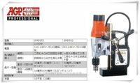 【台北益昌】台製品牌 AGP 新型 SMD502 50mm 磁性鑽床 空心穴鑽 磁性穴鑽 電鑽