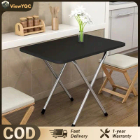 【View YQC】Folding Table foldable Desk Eat home eating small table dining table portable Dinnerstal