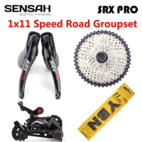 SENSAH SRX PRO 1x11 Speed 11s Road Bike Groupset STI R/L Shifter + Rear Derailleurs + Cassette + chain Gravel-Bikes Cyclo-Cross
