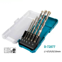 Japan Makita Round Handle Impact Drill Bits Set Hard material Alloy Drill Bit For Ceramic Tile Wall Cement Block Punch Hole Tool