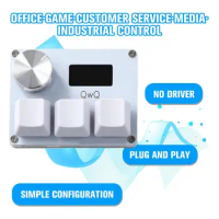 Black/white Sayodevice O3c Rapid Trigger Hall Switches With Screen Wooting Copy Magnetic 3key Knob Paste Keyboard O7q6