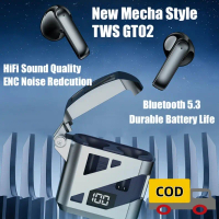 New Mechanical Lighter GT02 TWS Headset Bluetooth Earphone Wireless earphone live streaming