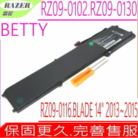Razer BETTY 電池(原裝)-雷蛇 Blade 14吋, 2013~2015年,RZ09-01301E22,RZ09-01301E41,RZ09-01302E21,RZ09-01161E30