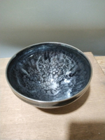 日本回流瓷器陶器窯變釉天目盞茶盞宋盞樣式。昭和時期抹茶碗茶盞