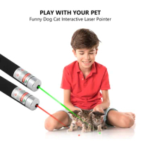 5mw Laser Flashlight Teasing Cats Dogs Pointer Red Dot Teaser Pen Cat ChaseTorch InteractiveToys With Electronic LED Pet Supplie
