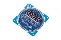 旋轉LED顯示創意電子時鐘DIY DS1302時鐘電子表鬧鐘溫度顯示報警