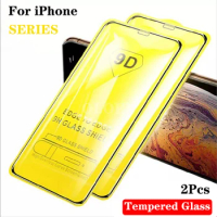 9D Full Cover Tempered Glass For iPhone 12 pro 11pro max XR X XS MAX Glass Screen Protector iphone12 11 Pro Max SE 20Safety Film