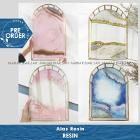 PO  20 x 30 x 6 cm BOX Resin Terarium Dome kaca Akrilik / Mahar Resin / Resin art / Seserahan