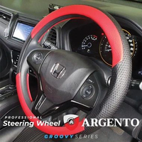 Yaris & New / Agya / Vios Sarung Setir-Cover Stir/Steer Mobil Groovy Vios Merah Hitam