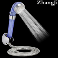 Zhangji Blue Magnet Therapy Shower Head Set Water Saving Anion SPA Filter Shower Set With Hose Holder Adjustable Shower Head Set