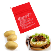 Quick Fast Baked Potatoes Rice Pocket Microwave Baking Potatoes Bag Easy To Cook Steam Pocket Washable Cooker Bag Dropshipping
