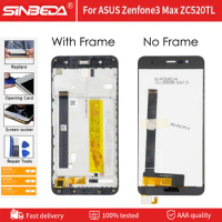 5.2" LCD For ASUS Zenfone3 Max ZC520TL LCD Display Touch Screen withFrame Digitizer Assembly For ASUS Zenfone3 MAX X008D