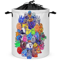 Dragon Quest Slimes for Sale Tie Up Your Dirty Pocket Vintage Laundry Basket Durable Convenient Storage of Clothes Large Capacit