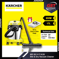 Karcher WD3 S Wet & Dry Vacuum Cleaner Karcher Car Vacuum Cleaner Vacum Cleaner Blower Vacuum  เครื่